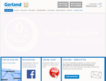 Tablet Screenshot of gerland.de