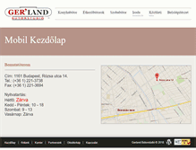 Tablet Screenshot of gerland.hu